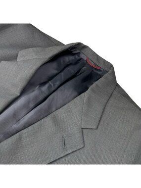 Hart Schaffner & Marx Men's 100% Wool 2-Button Blazer Blue • USA • 50PtL